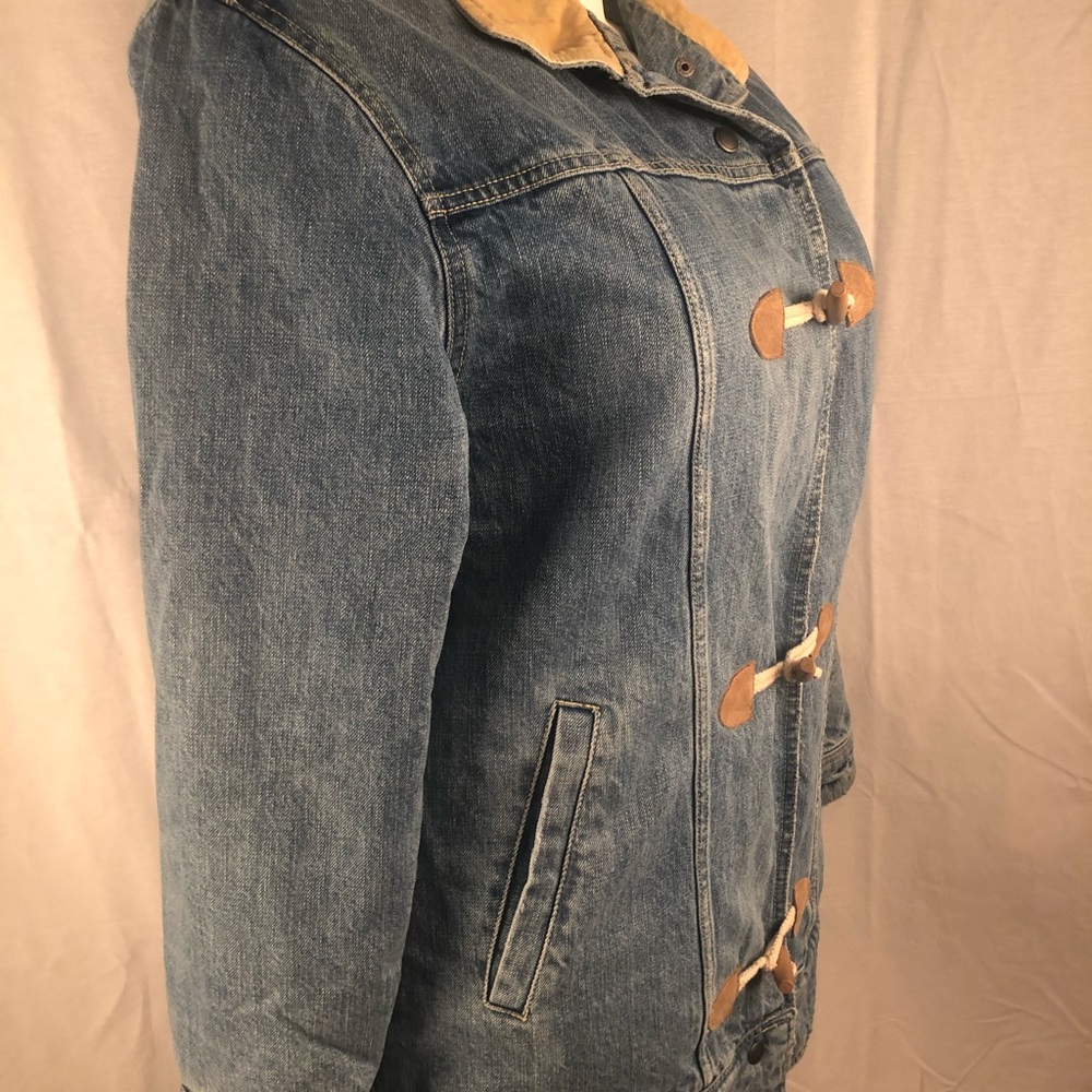 FREE PEOPLE jean jacket with fur lining - Picture 3 of 7